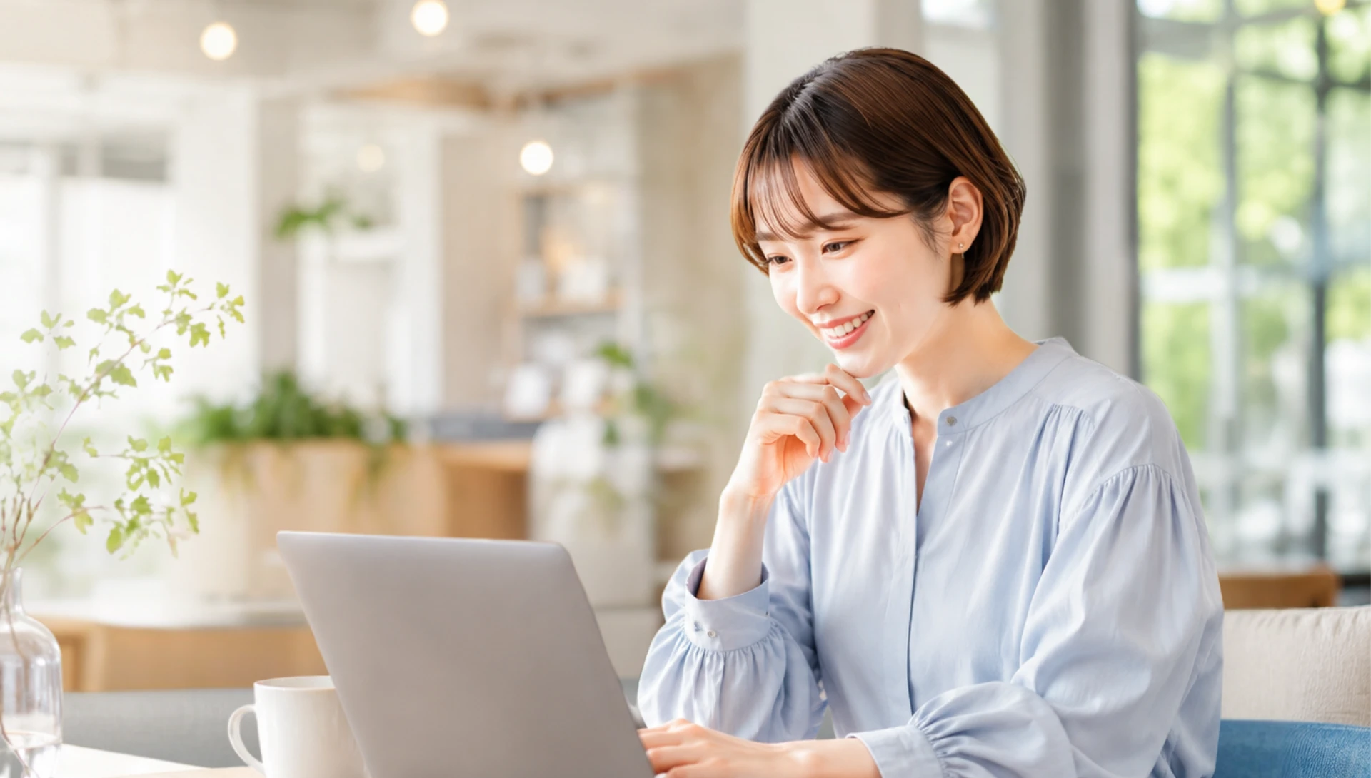 リモートワークをする女性たち